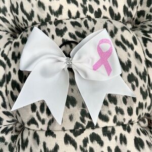 Breast Cancer Awareness Cheerleading Bow